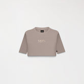 AMAL CROP TOP WOMEN TAUPE GRAY