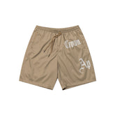 GRIM KHAKI SHORTS - AP CROWN - ANCESTRAL STREETWEAR