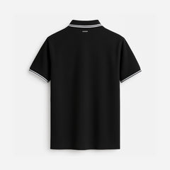 POLO BLACK CON PLACA Y CREMALLERA