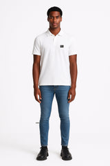 POLO WHITE CON PLACA