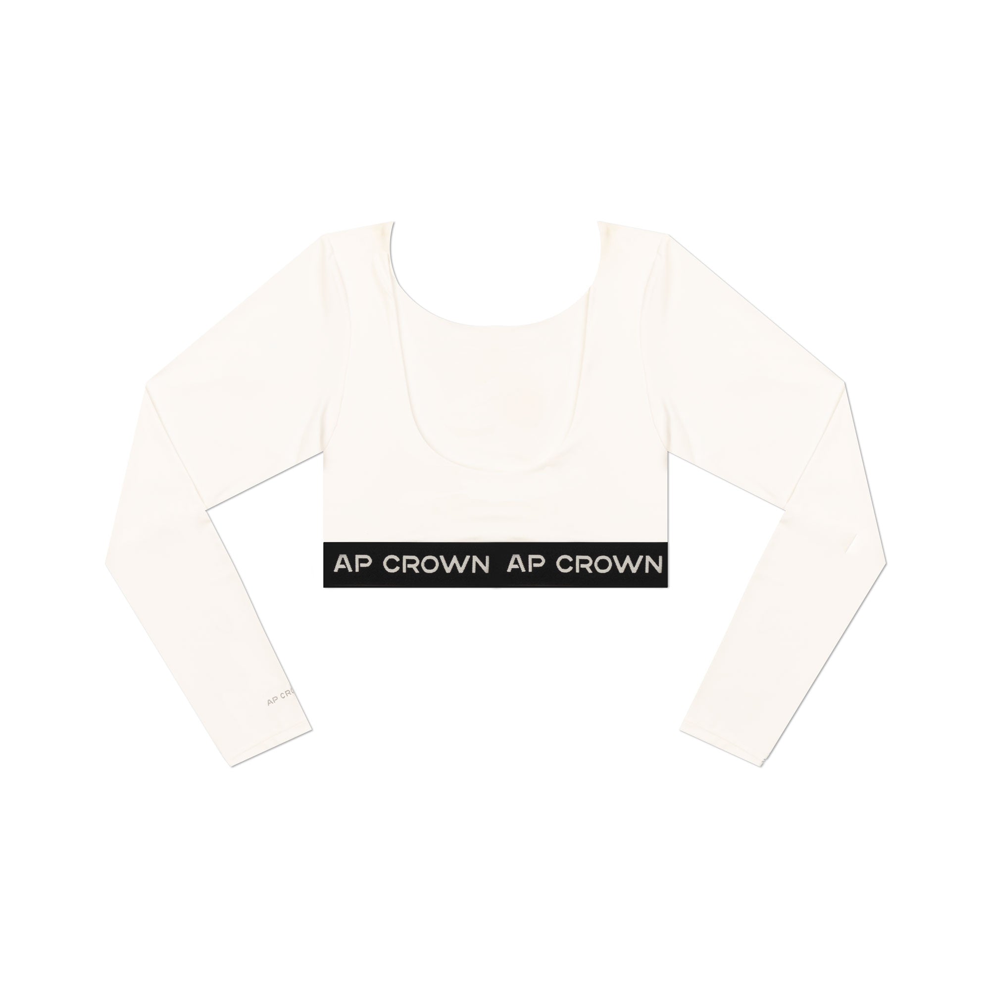 BREW WHITE CROP TOP - AP CROWN - ANCESTRAL STREETWEAR