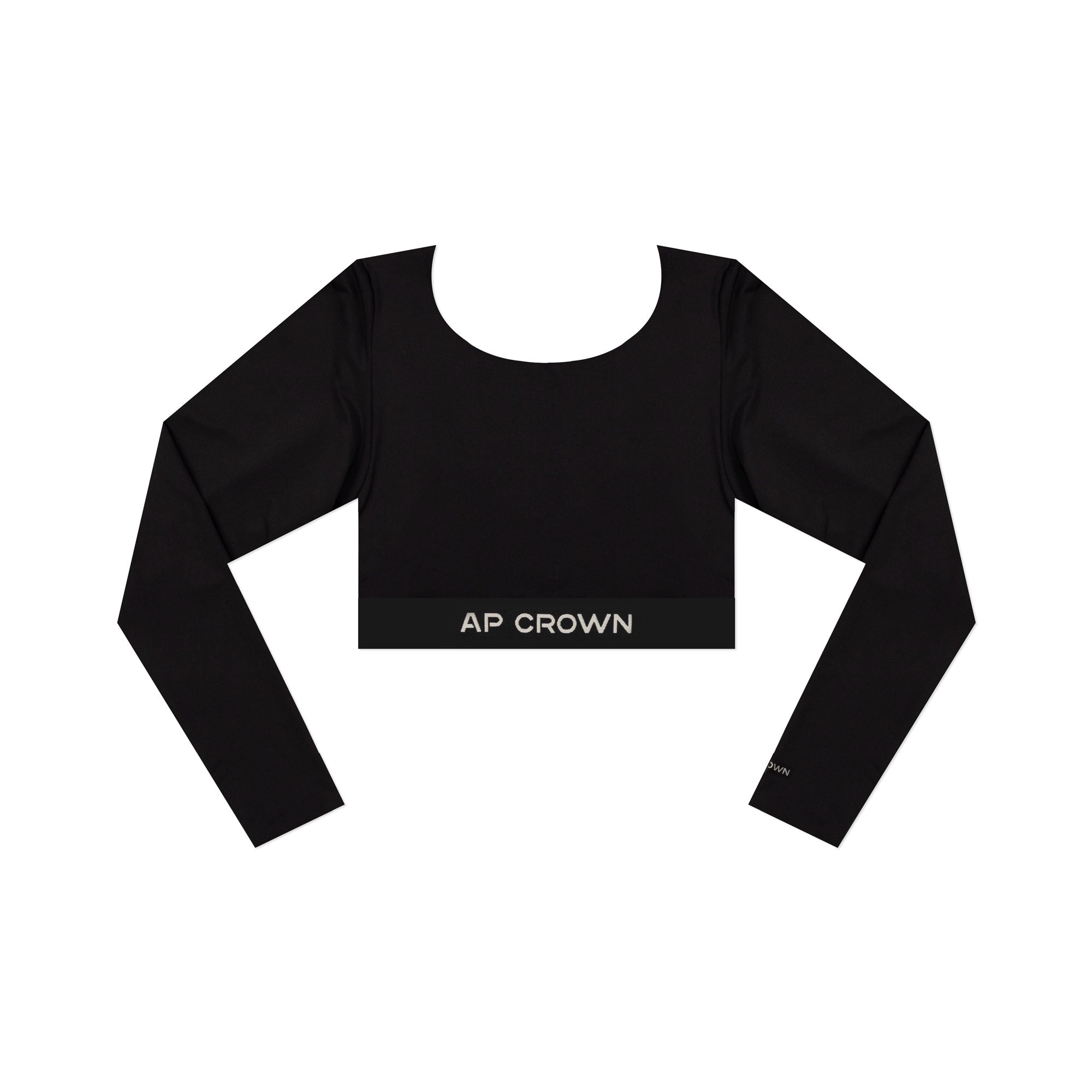 BREW BLACK CROP TOP - AP CROWN - ANCESTRAL STREETWEAR