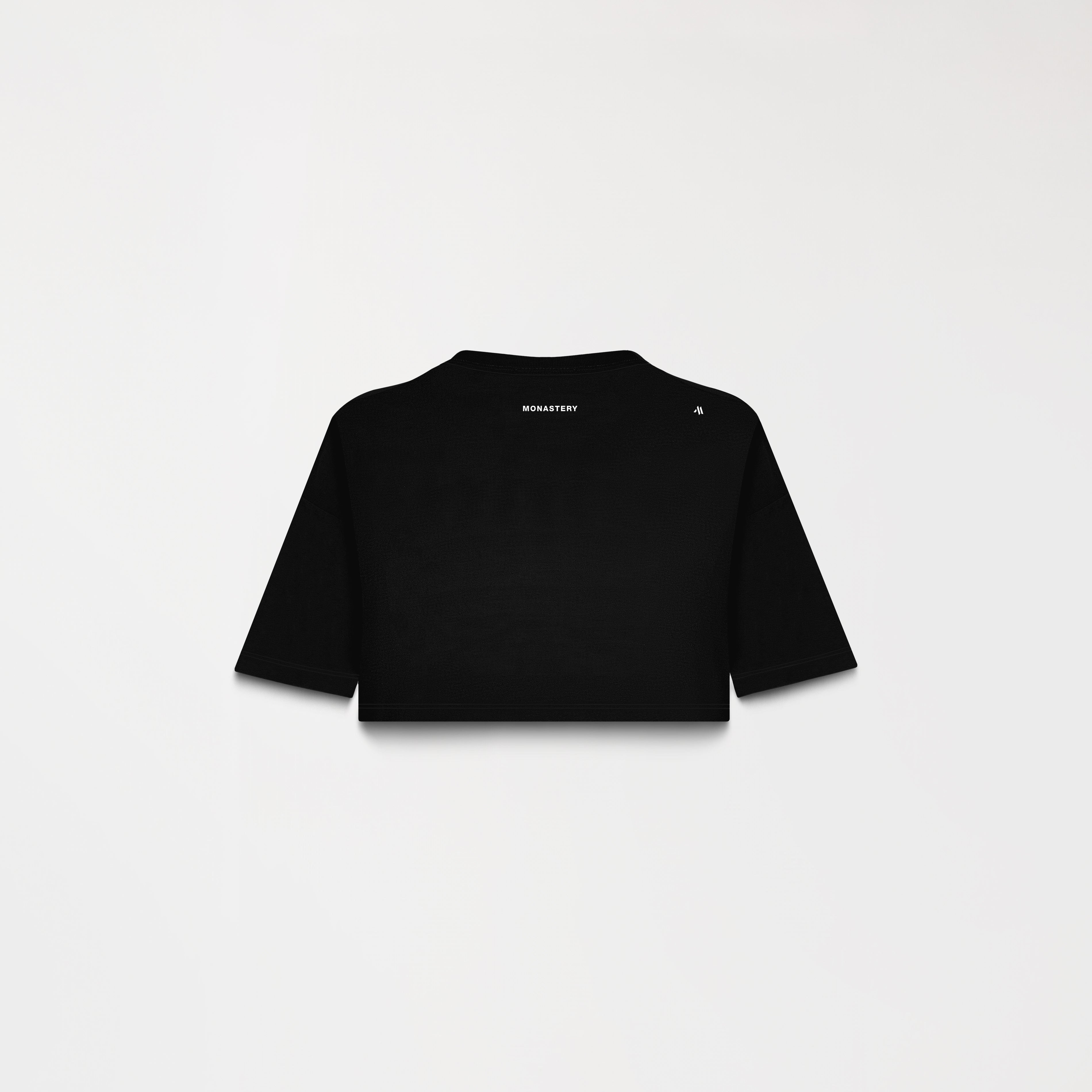 APHRA CROP TOP WOMEN BLACK METEORITE