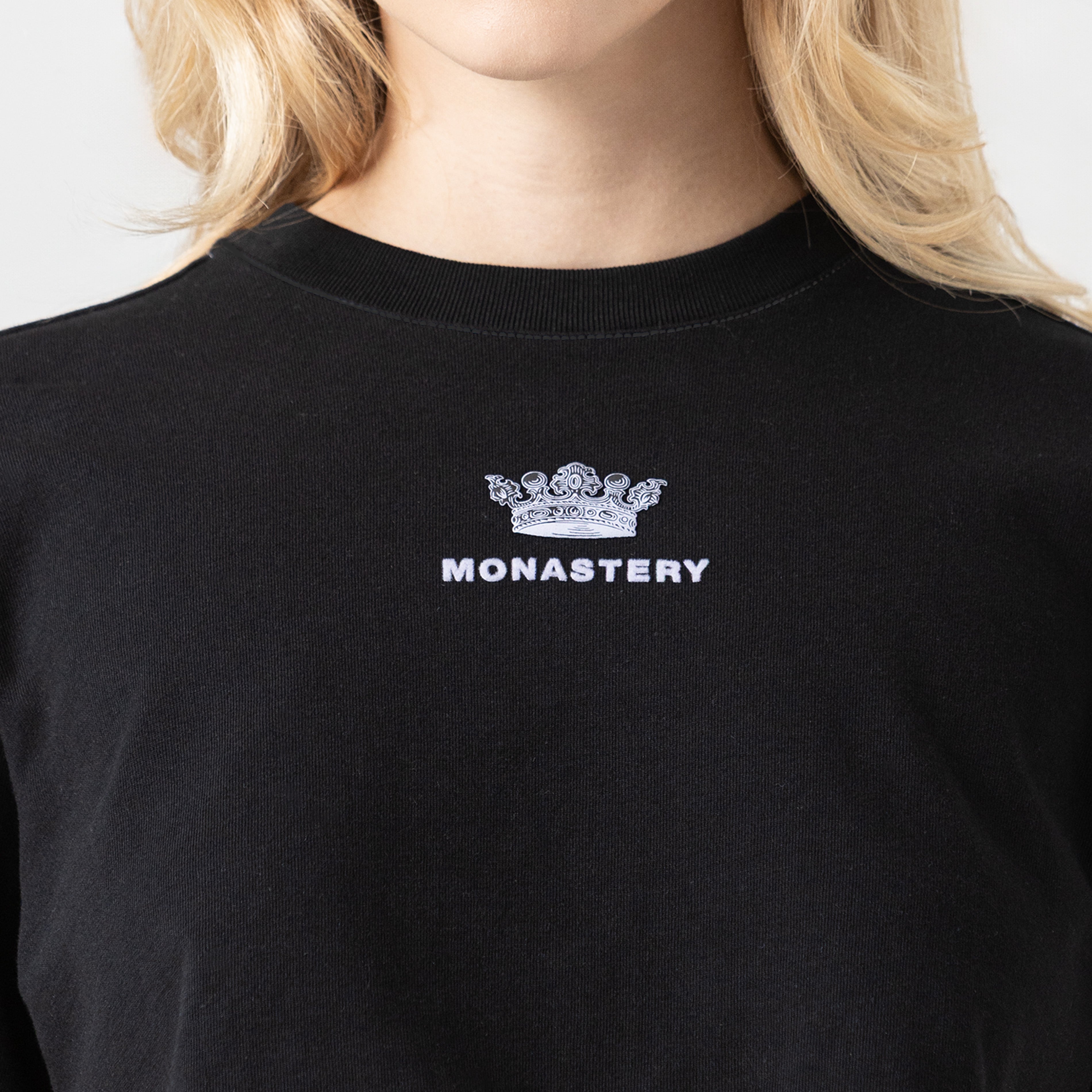 APHRA CROP TOP WOMEN BLACK METEORITE