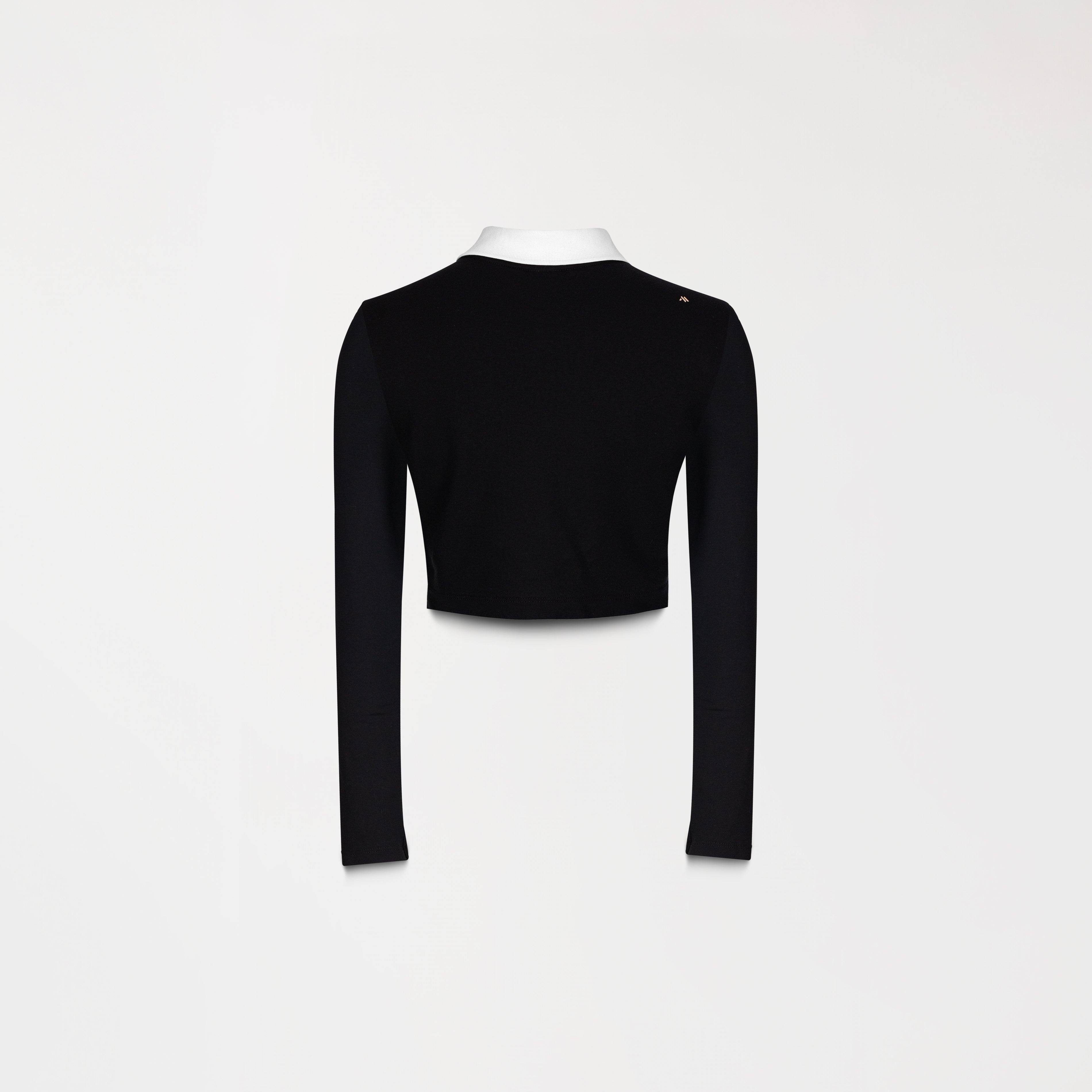 TOP CORTO CARBY NEGRO POSTERIOR - MONASTERY 