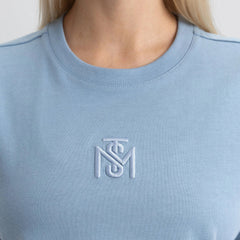 BENZ CROP TOP FADED DENIM - Monastery