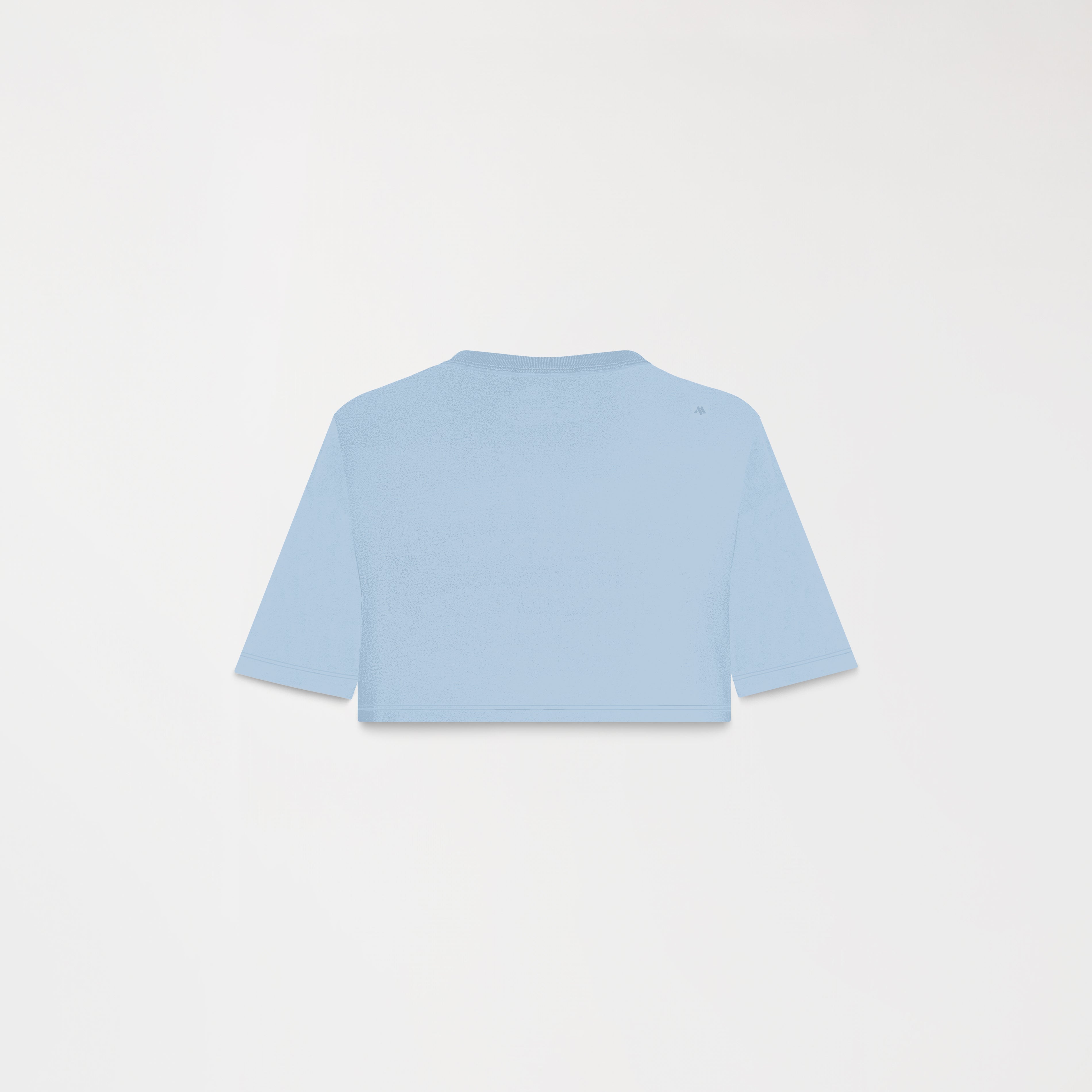 BENZ CROP TOP FADED DENIM