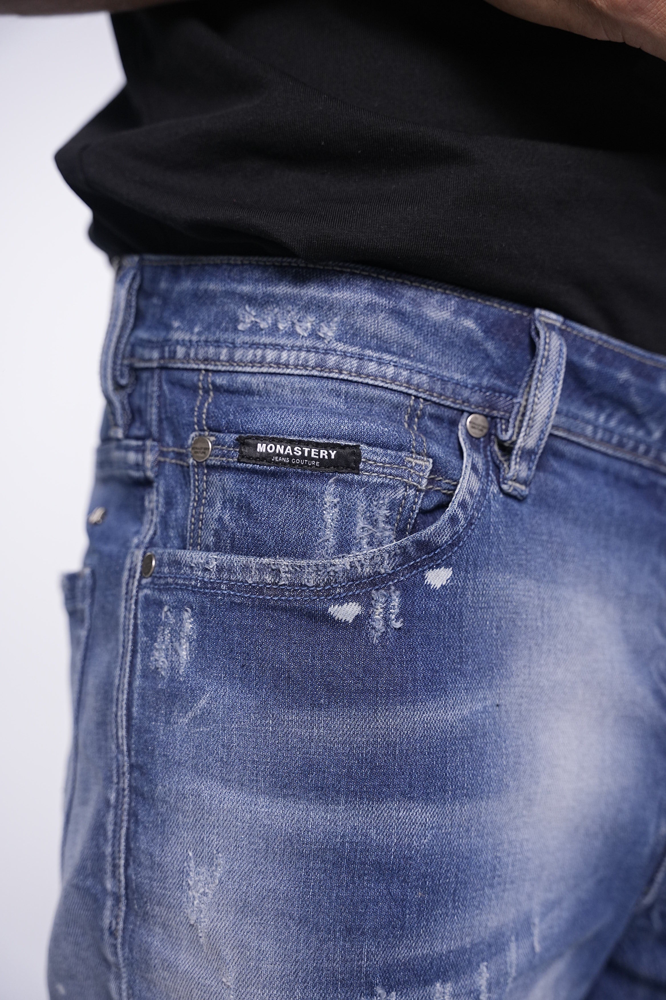 PONTO BLUE DENIM SHORT