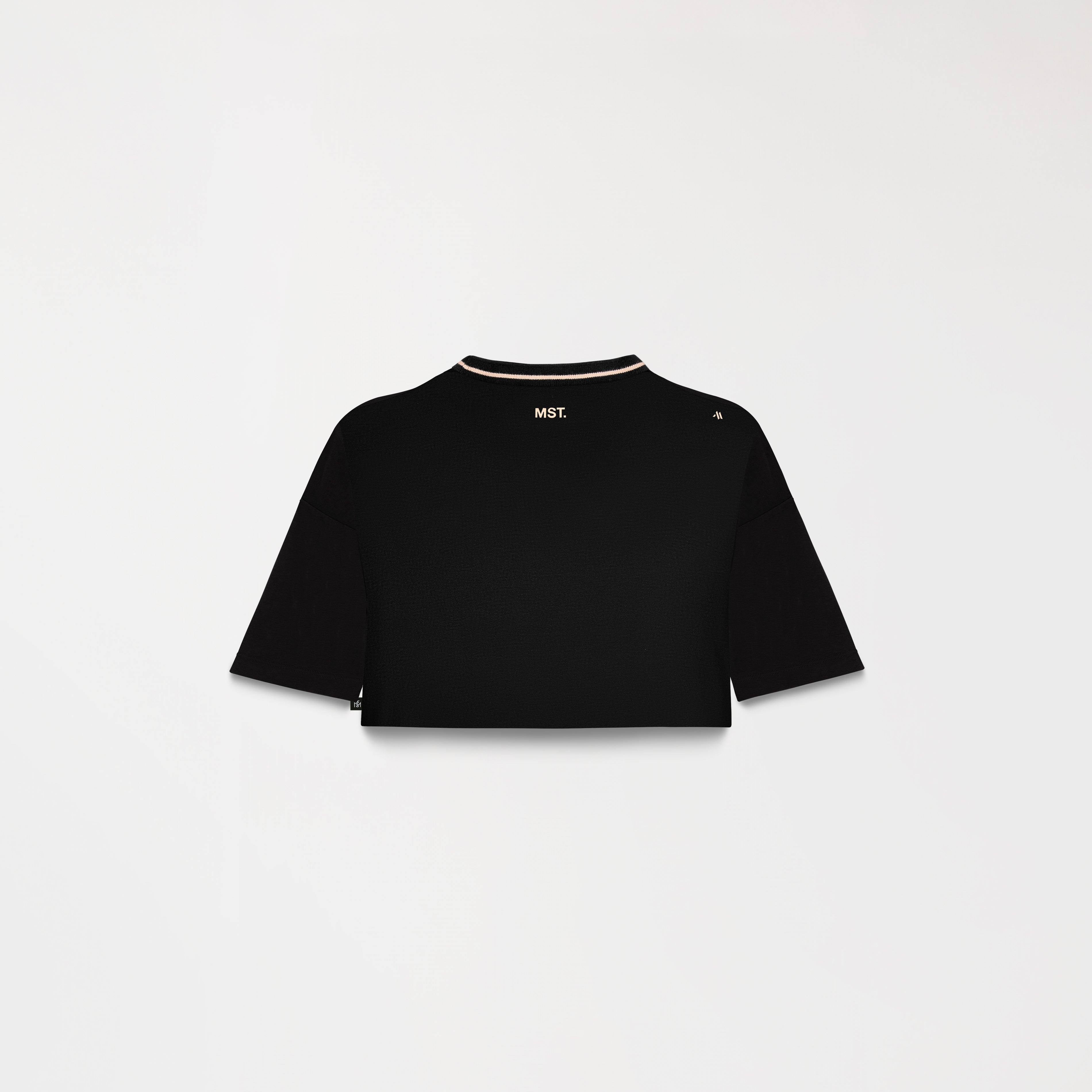 1060041224030134 ELDEN CROP TOP OVERSIZE MST BLACK
