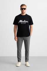CAMISETA NEGRA MECLIER GALLERY CON LOGOTIPO