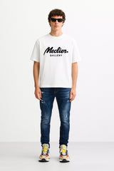 CAMISETA BLANCA MECLIER GALLERY CON LOGOTIPO
