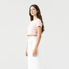 KAIA CROP TOP WOMEN CAMEO ROSE