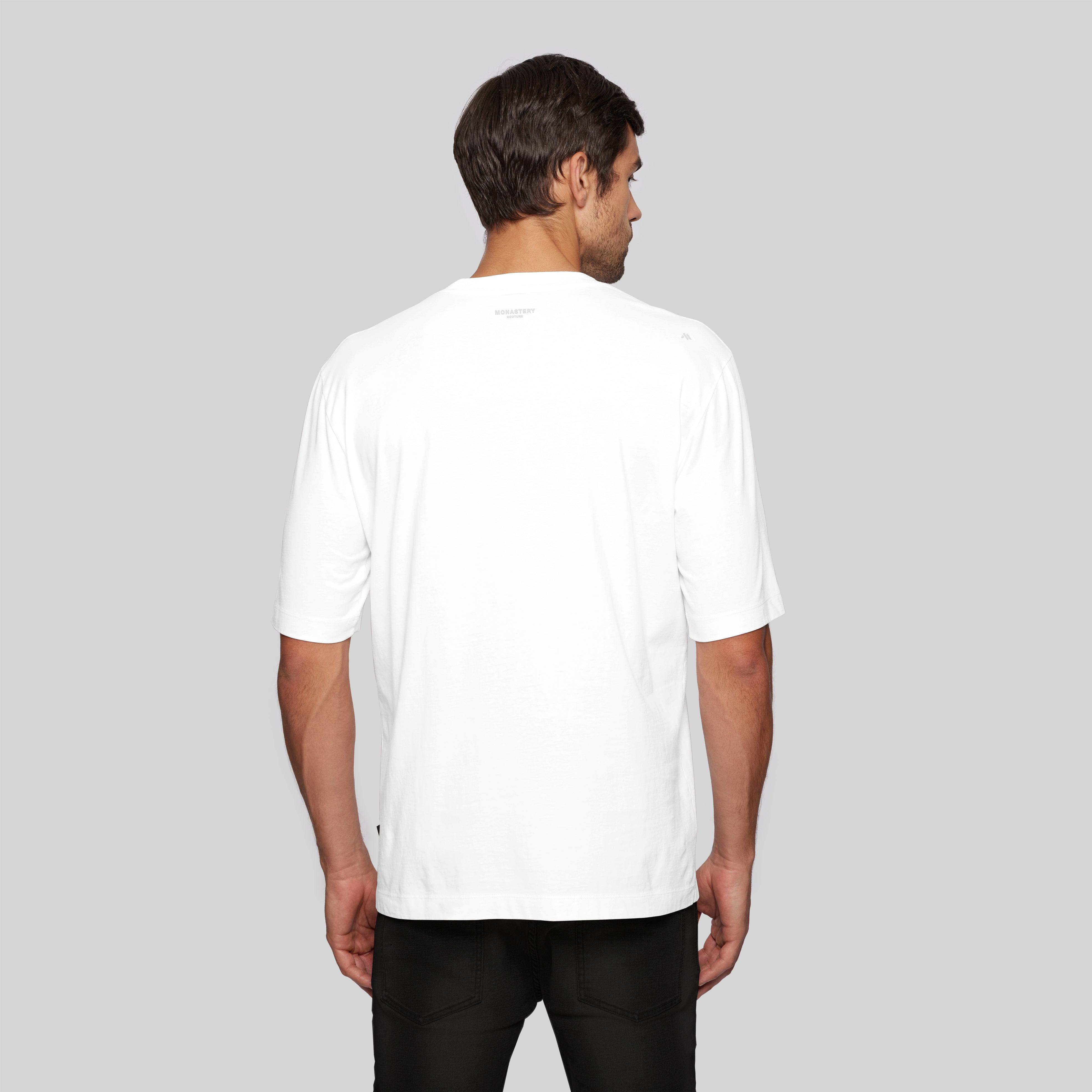 HILTON WHITE T-SHIRT OVERSIZE - Monastery