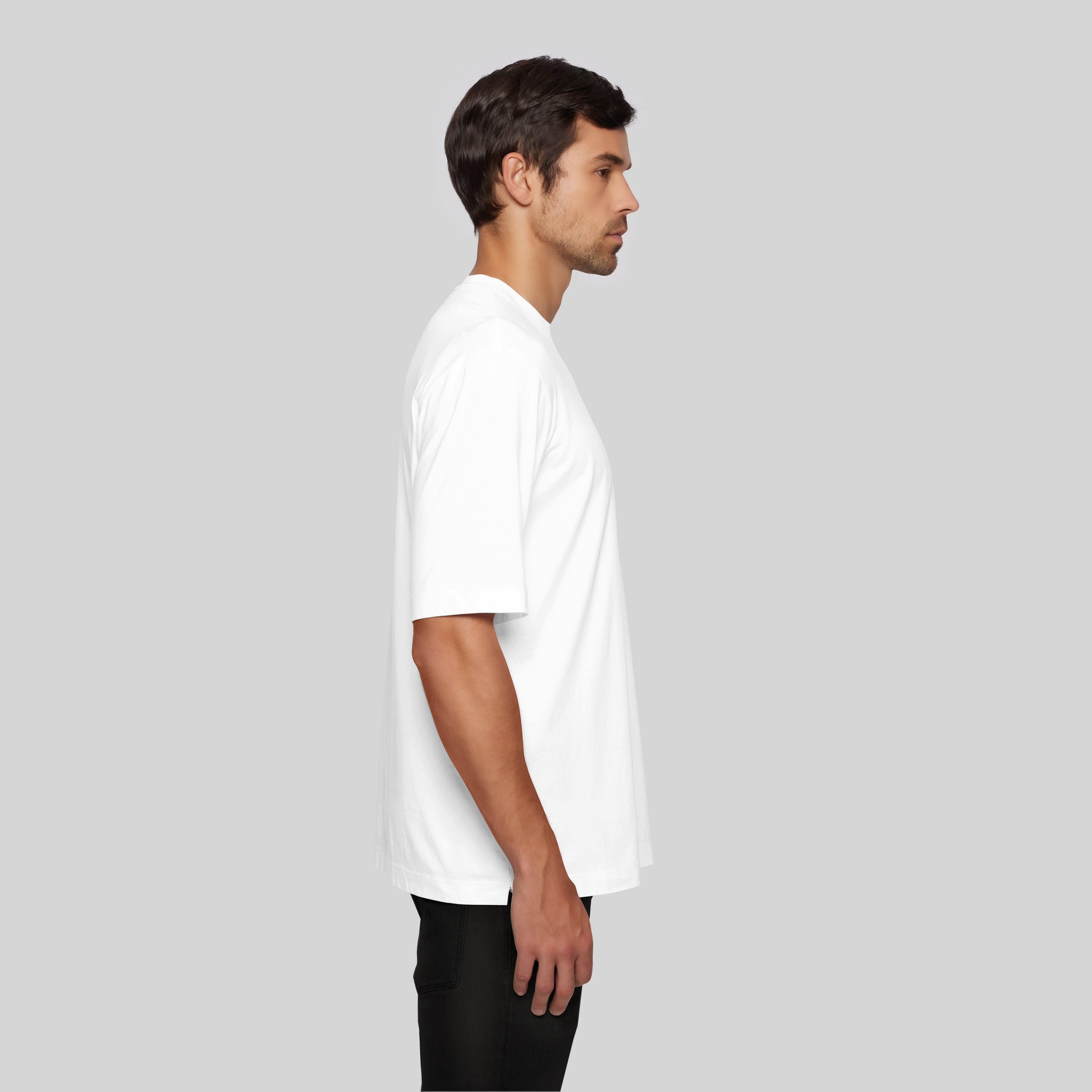 HILTON WHITE T-SHIRT OVERSIZE - Monastery
