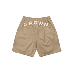 CROWN KHAKI SHORTS - AP CROWN - ANCESTRAL STREETWEAR