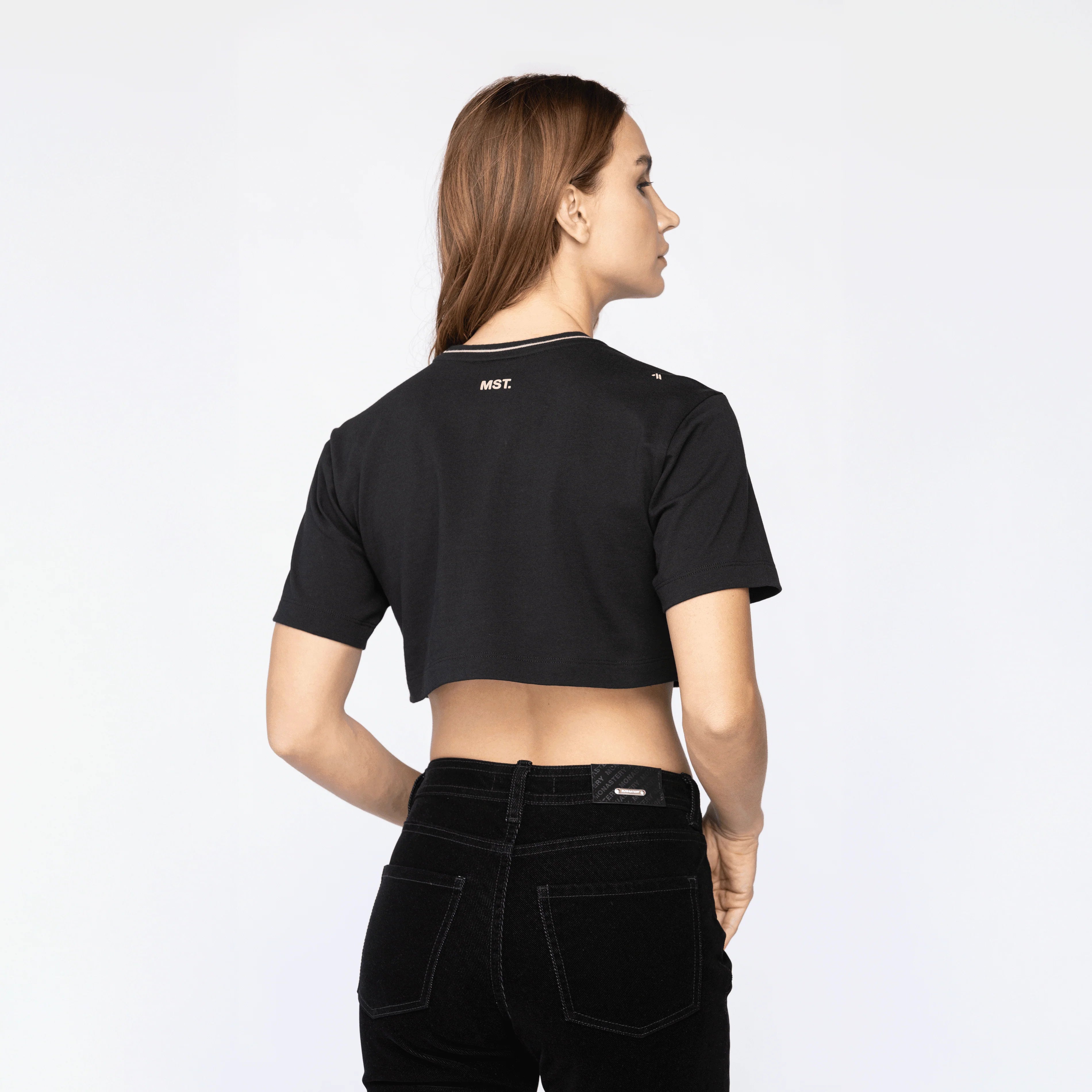 1060041224030134 ELDEN CROP TOP OVERSIZE MST BLACK