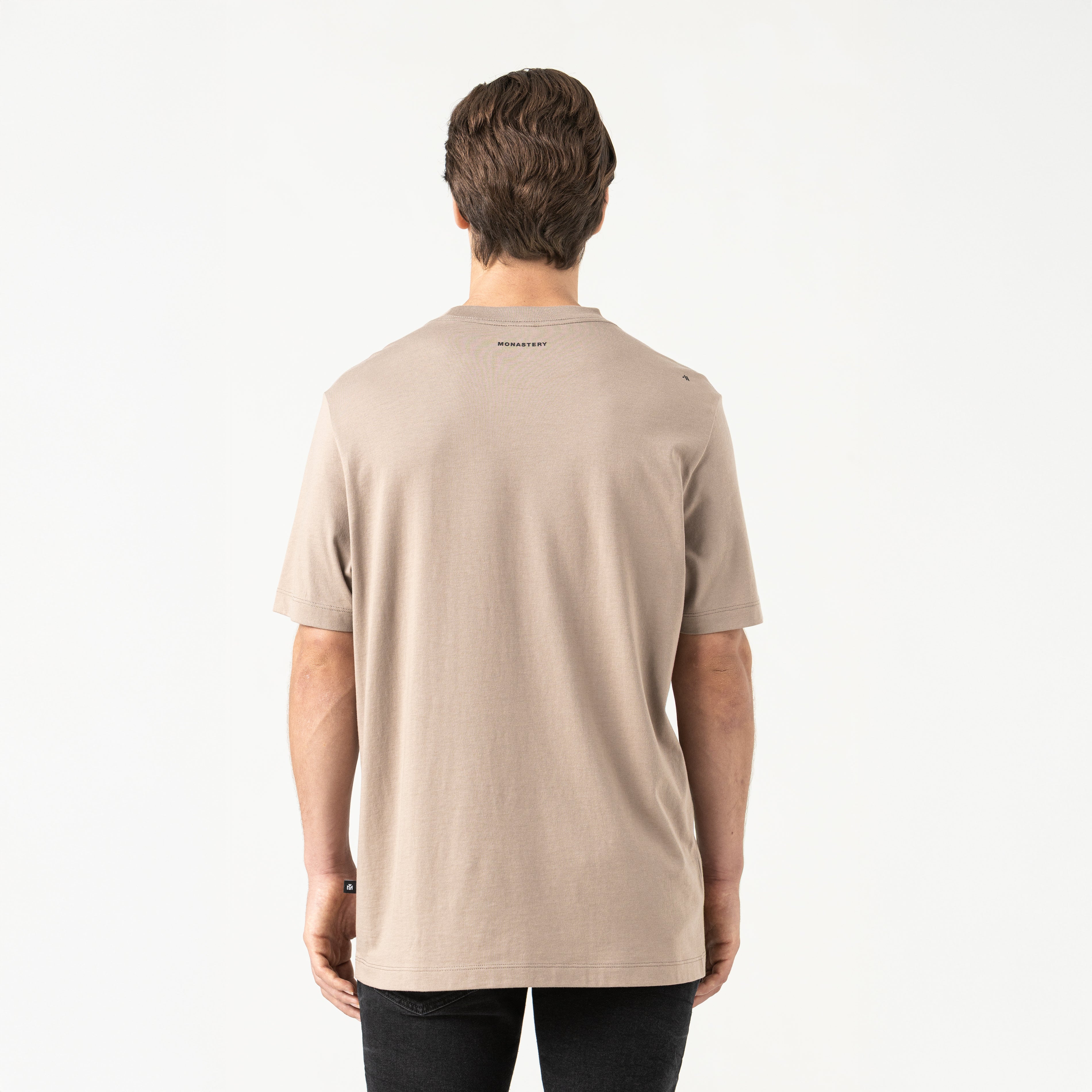 SMOKE T-SHIRT MEN TAUPE GRAY