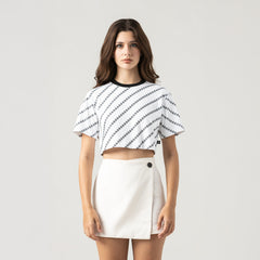 BRITANIA CROP TOP WOMEN WHITE