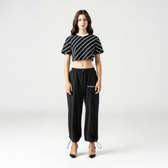BRITANIA CROP TOP WOMEN BLACK