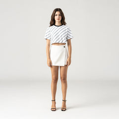BRITANIA CROP TOP WOMEN WHITE