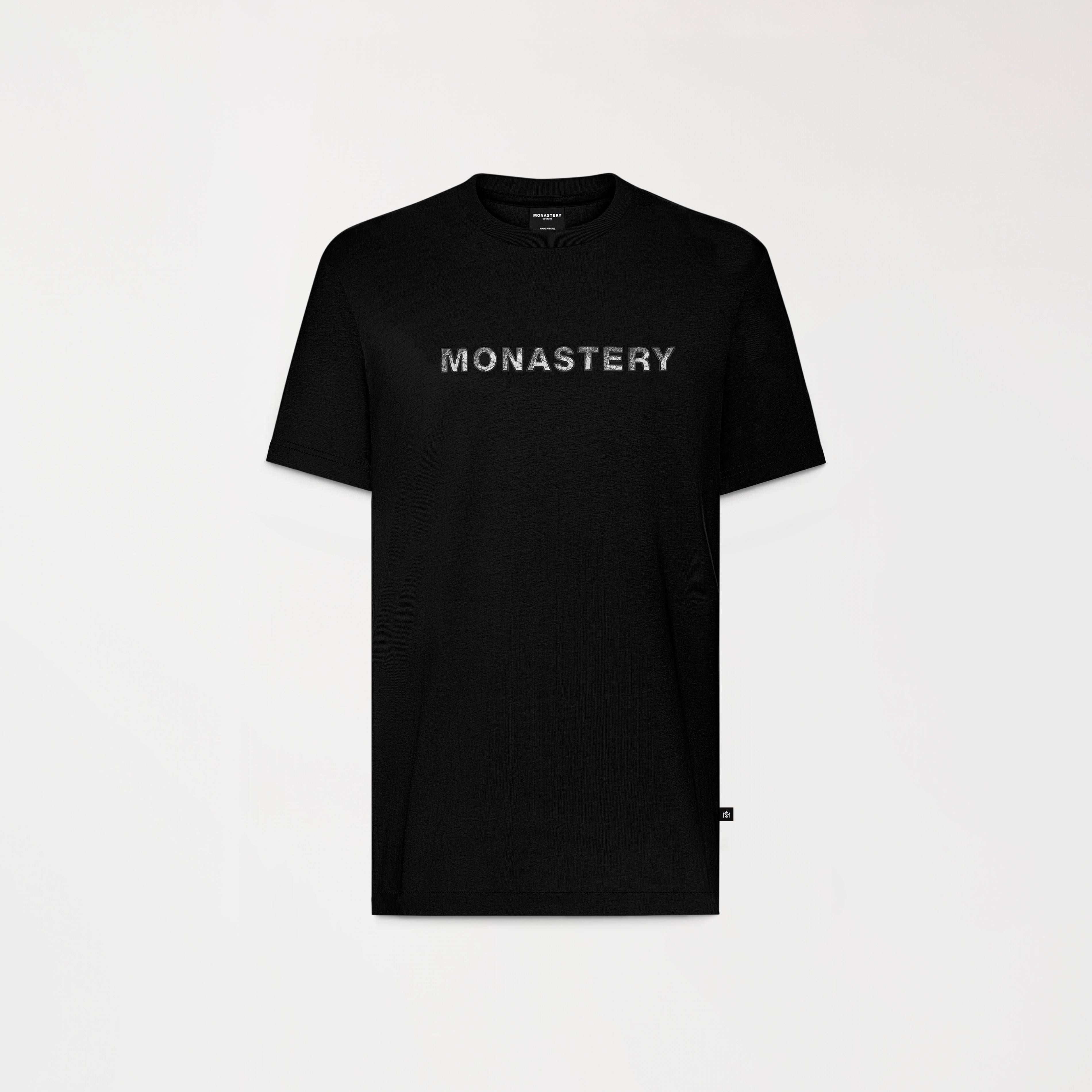 MARBRER T-SHIRT MEN BLACK - Monastery