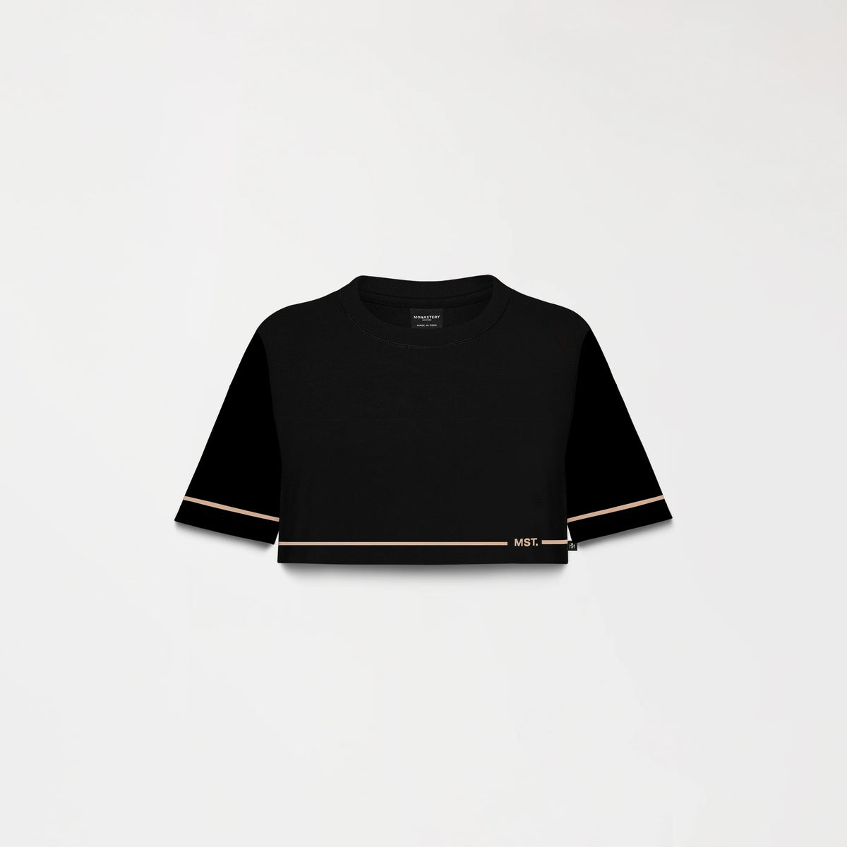 TOP CORTO MELROSE NEGRO FRENTE - MONASTERY