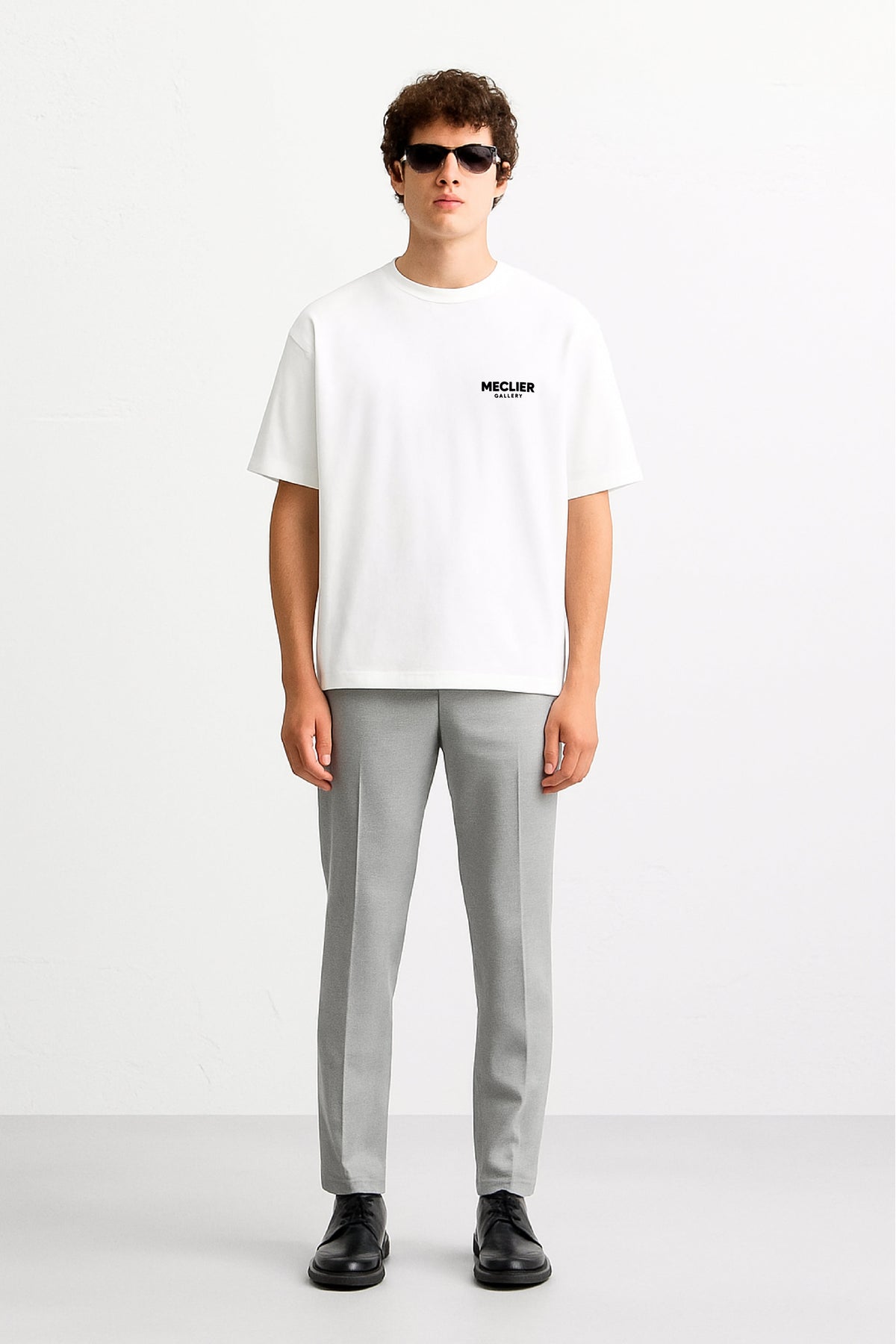 CAMISETA BLANCA MECLIER GALLERY LOGOTIPO