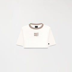 NOORA CROP TOP WOMEN WHITE ASPARAGUS