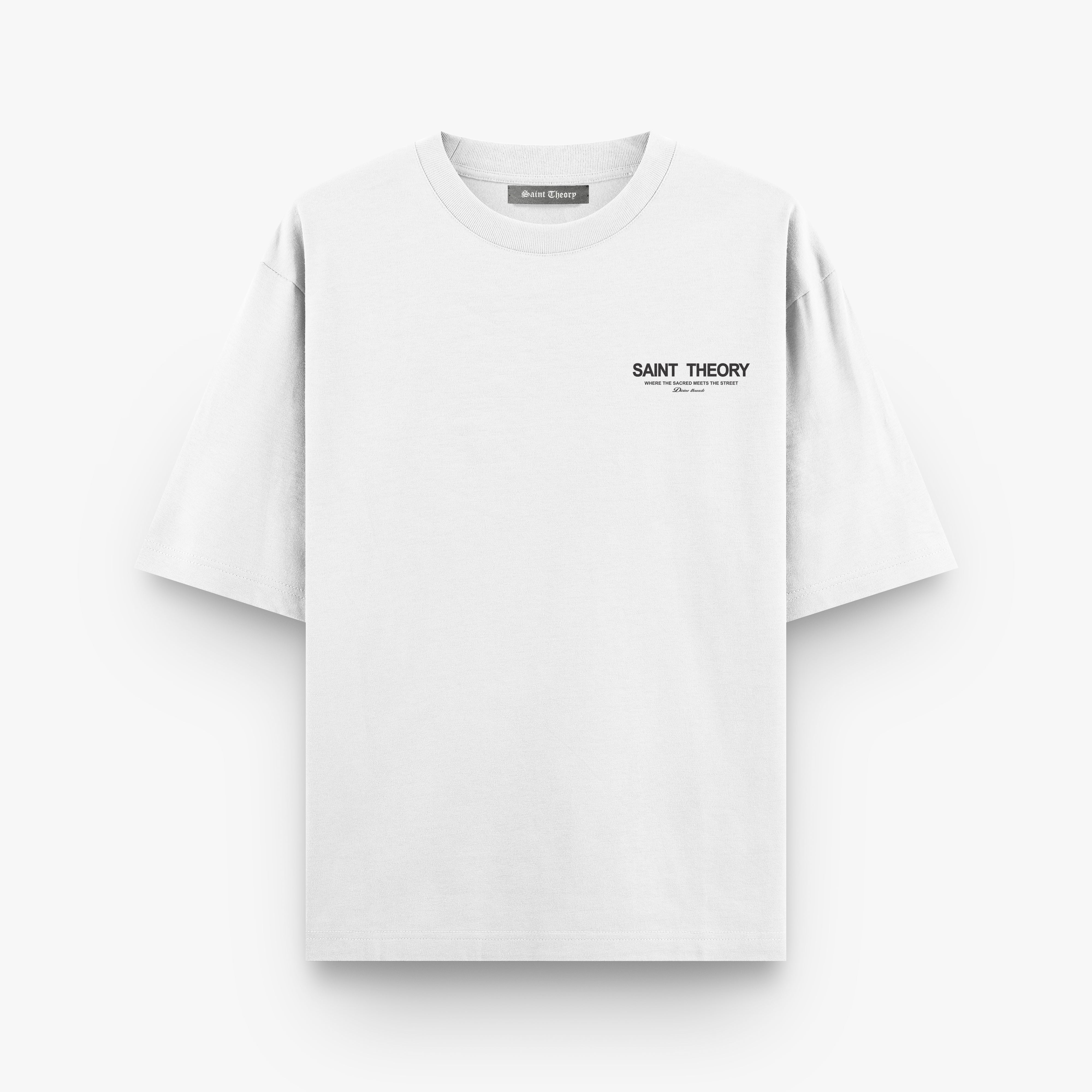 SAINT THEORY T SHIRT HILOS DIVINOS BLANCO/NEGRO