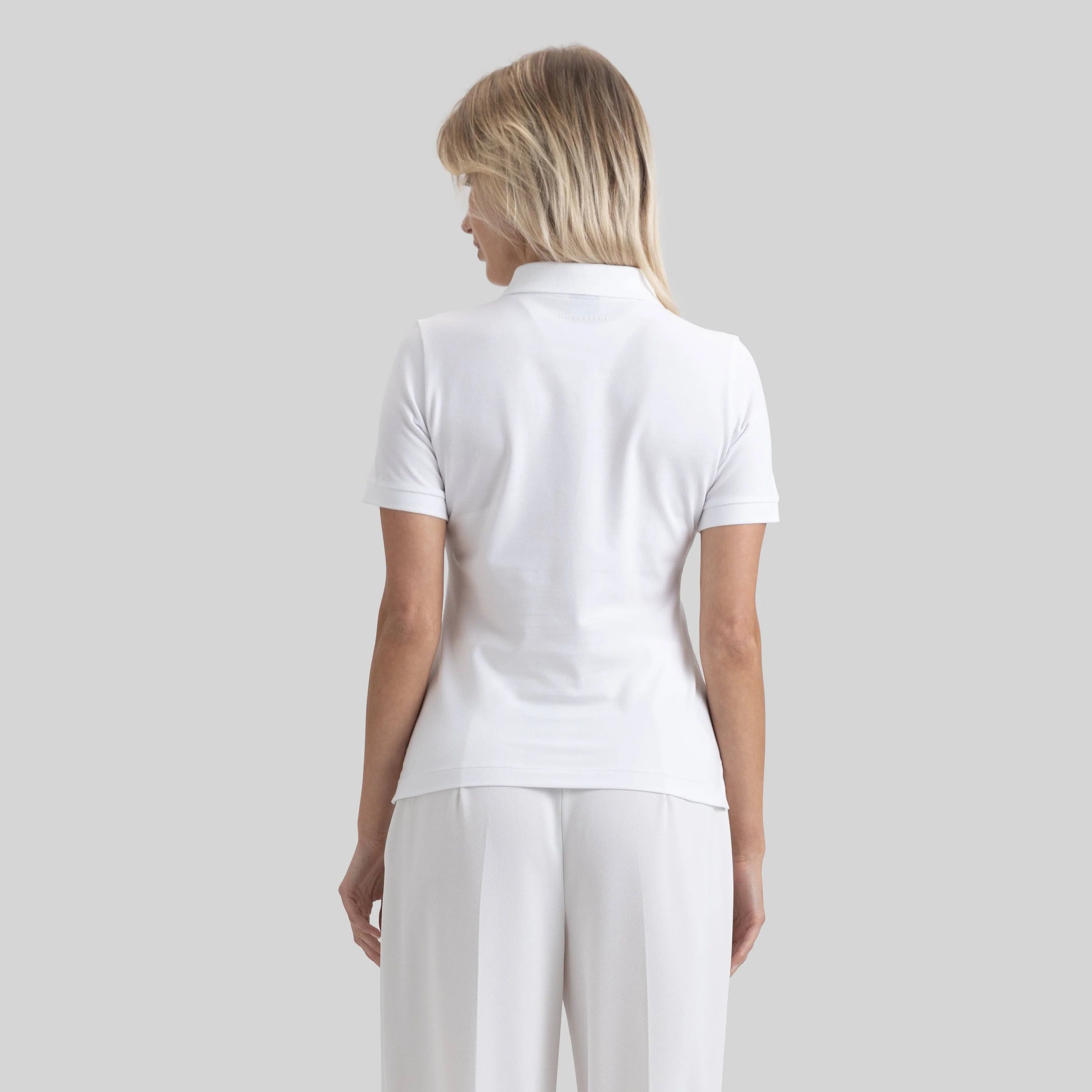 SUZUKA T-SHIRT POLO WOMEN WHITE - Monastery