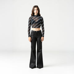 TAFFI LONG SLEEVE WOMEN BLACK