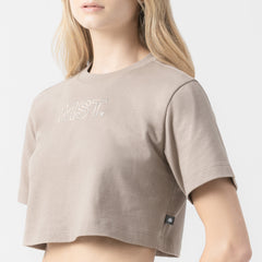 AMAL CROP TOP WOMEN TAUPE GRAY