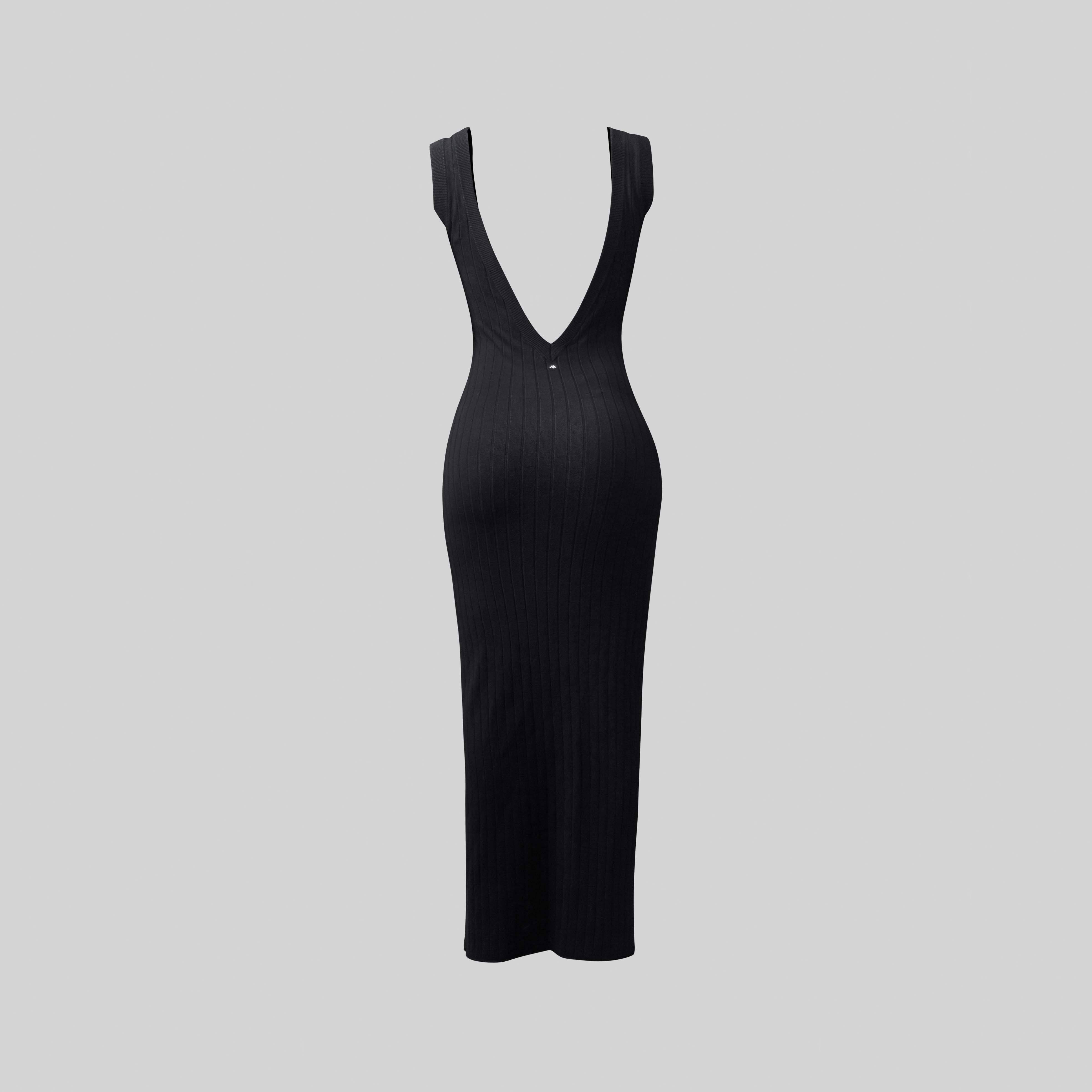 DRESS KNIT WOMEN LANCIA BLACK - Monastery