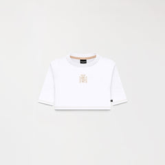 YLAIA CROP TOP WOMEN WHITE