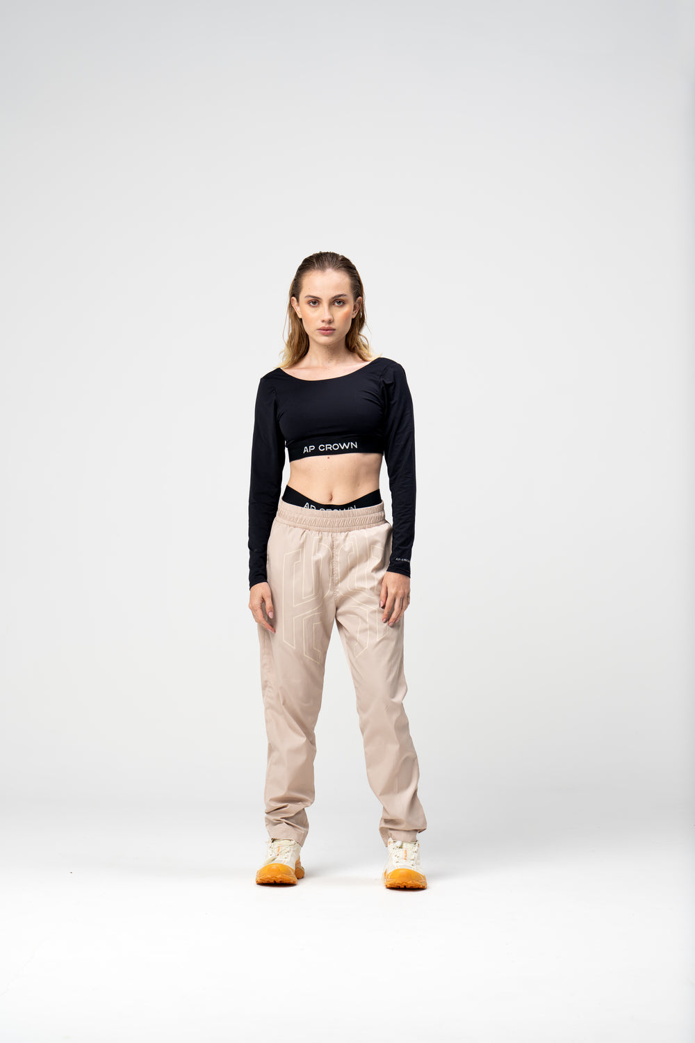 BREW BLACK CROP TOP - AP CROWN - ANCESTRAL STREETWEAR