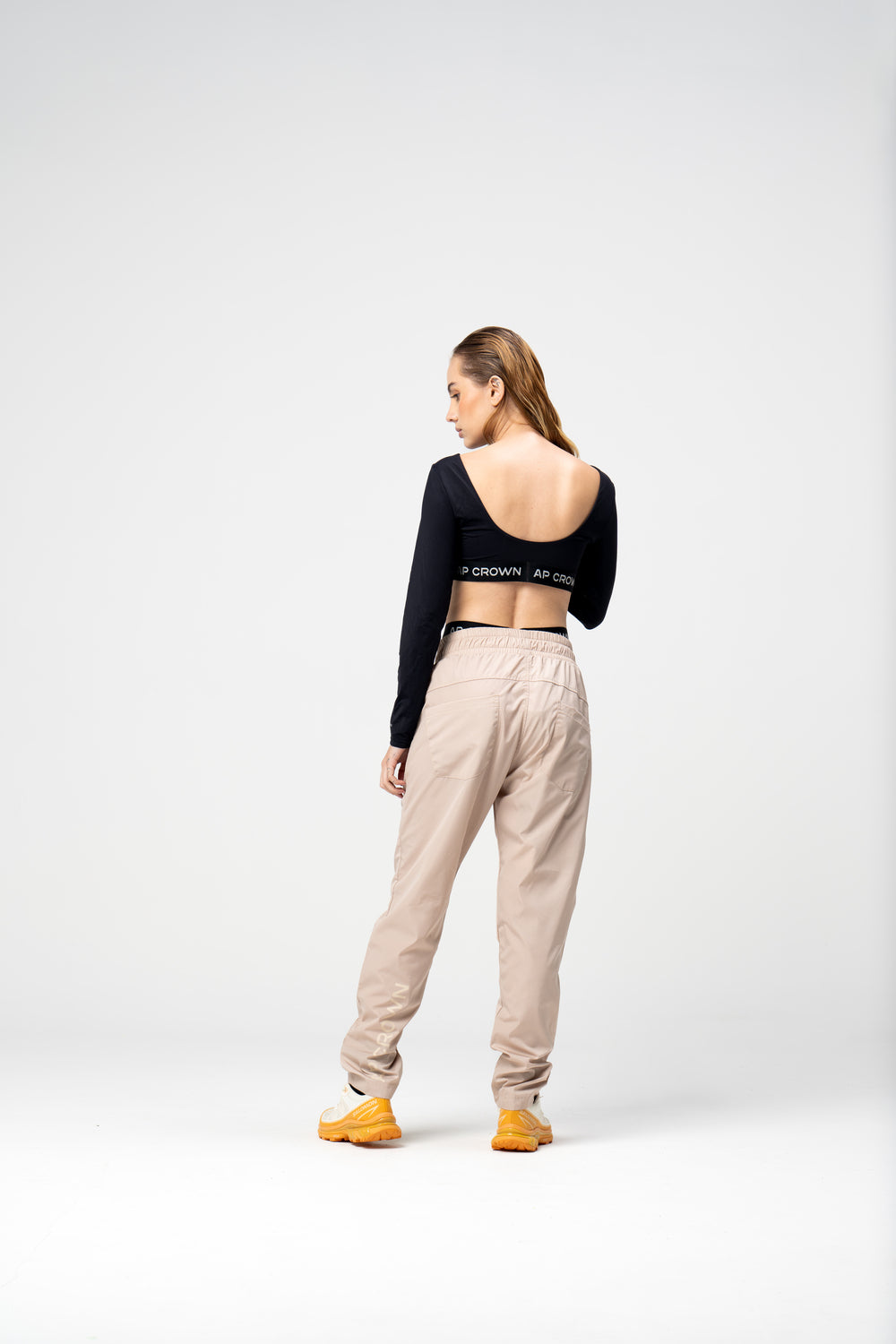 BREW BLACK CROP TOP - AP CROWN - ANCESTRAL STREETWEAR