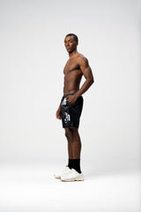 GRIM BLACK SHORTS - AP CROWN - ANCESTRAL STREETWEAR