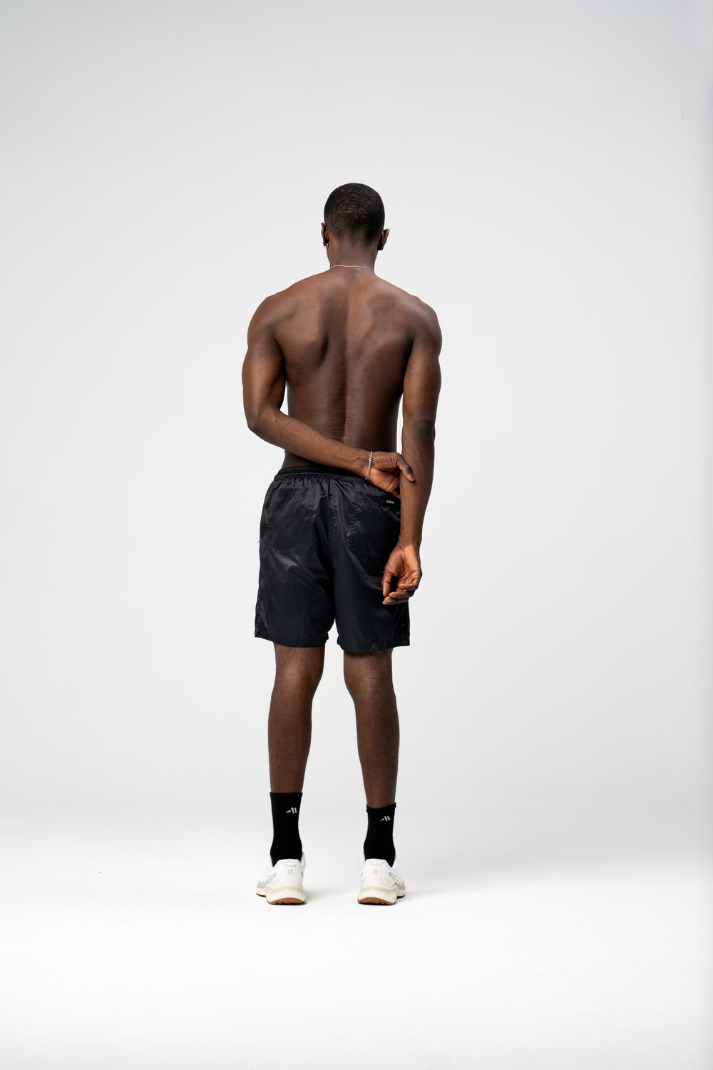 GRIM BLACK SHORTS - AP CROWN - ANCESTRAL STREETWEAR