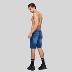 ASTROPHEL BLUE DENIM SHORT - Monastery