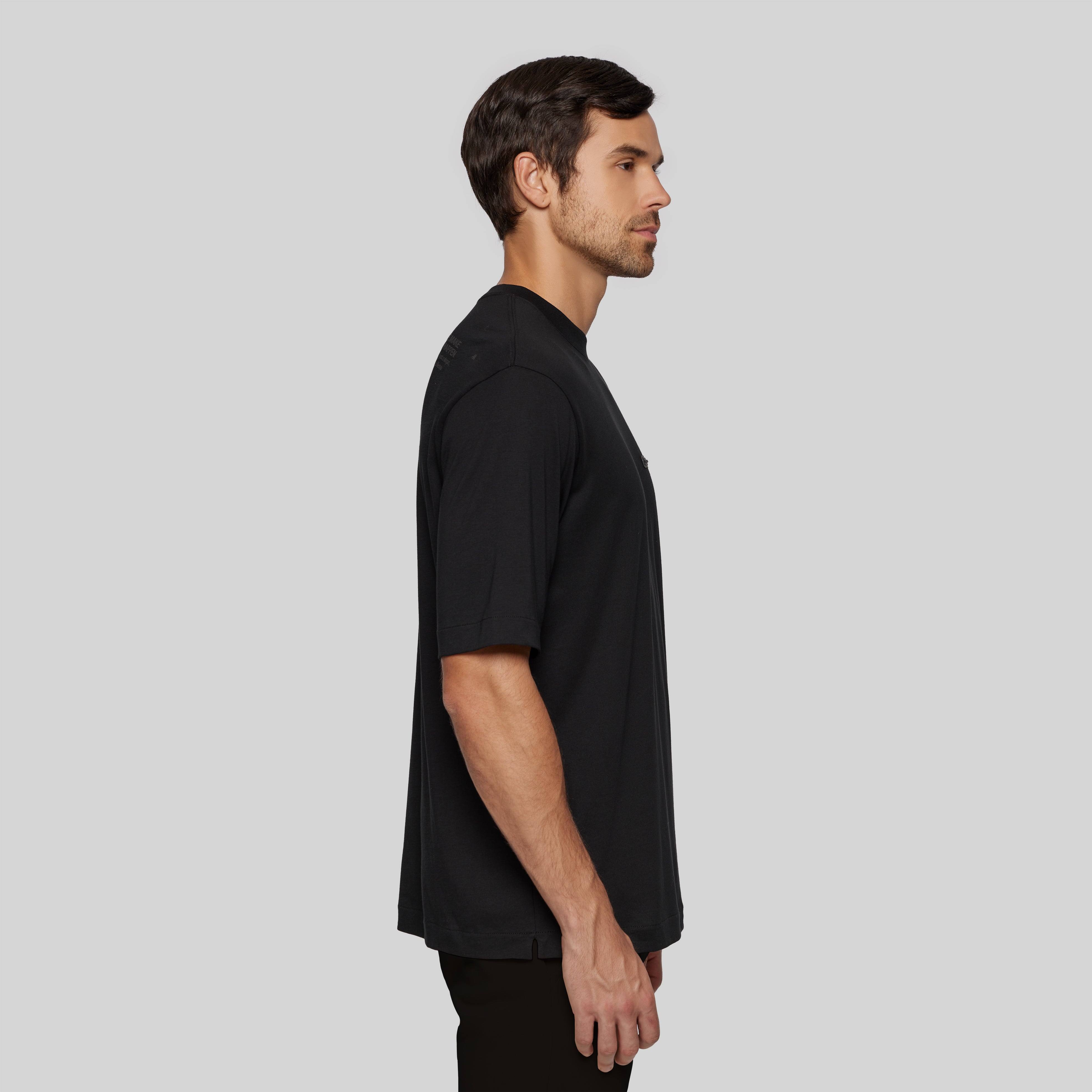 BLISTA BLACK T-SHIRT OVERSIZE - Monastery