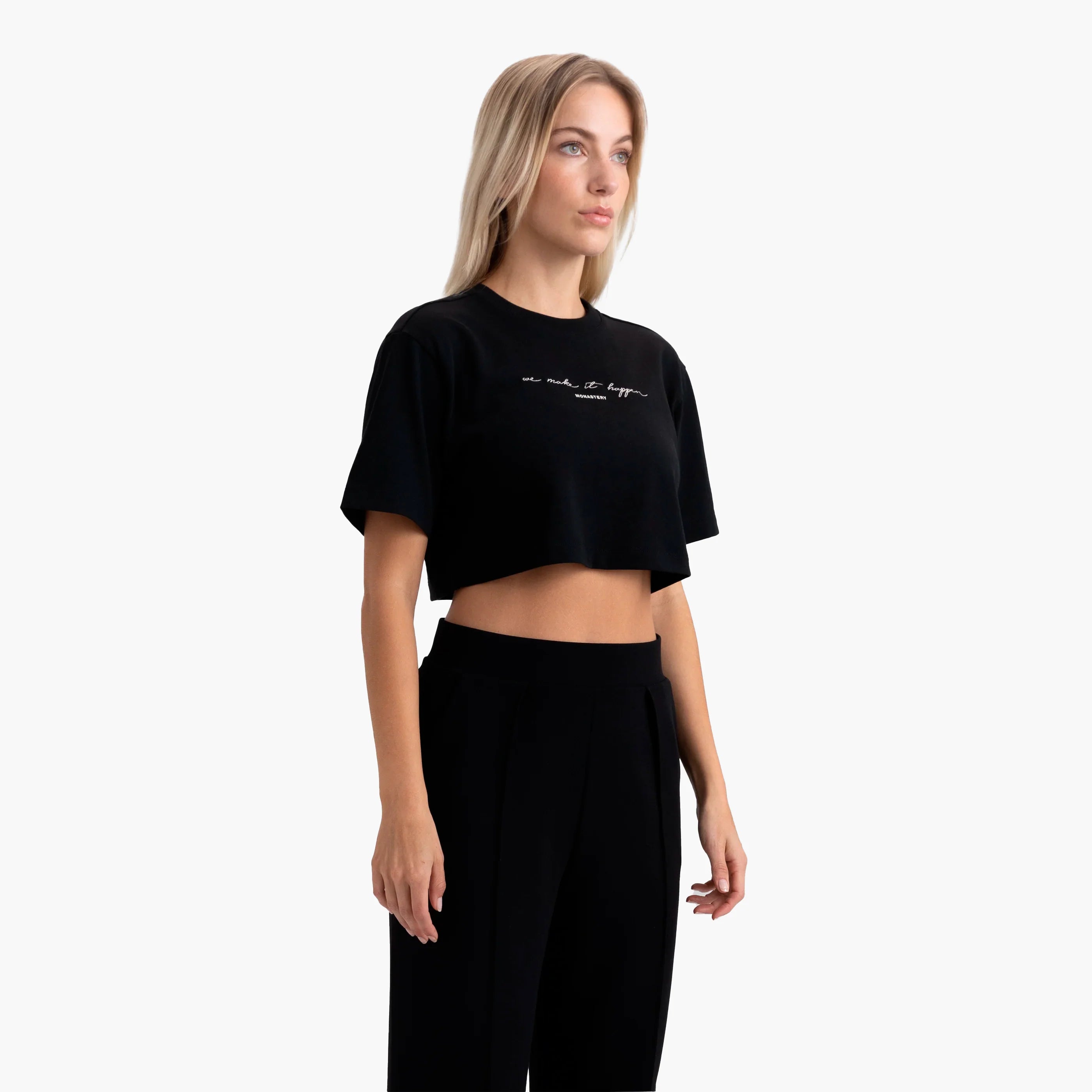 INVICTA CROP TOP BLACK - Monastery