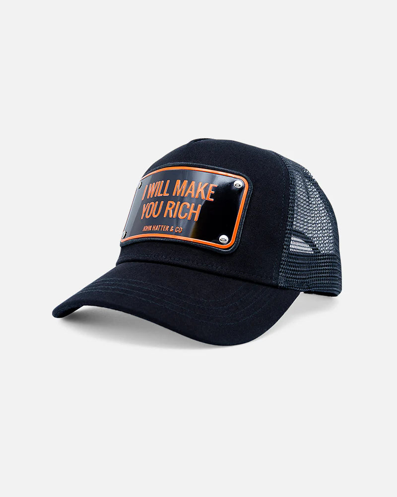 I WILL MAKE YOU RICH CAP JHR BLACK
