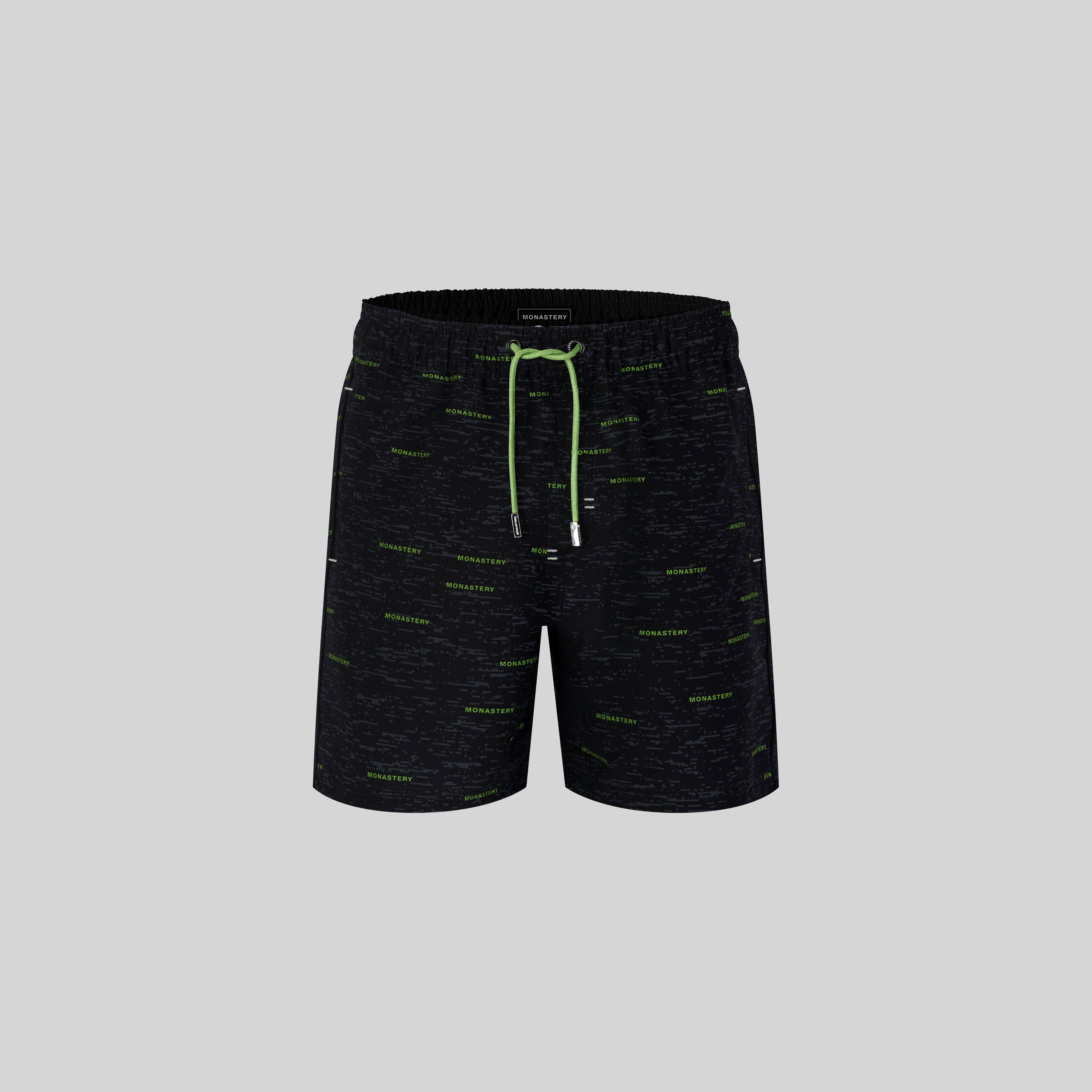 OBERON GREEN SWIM SHORT - Monastery