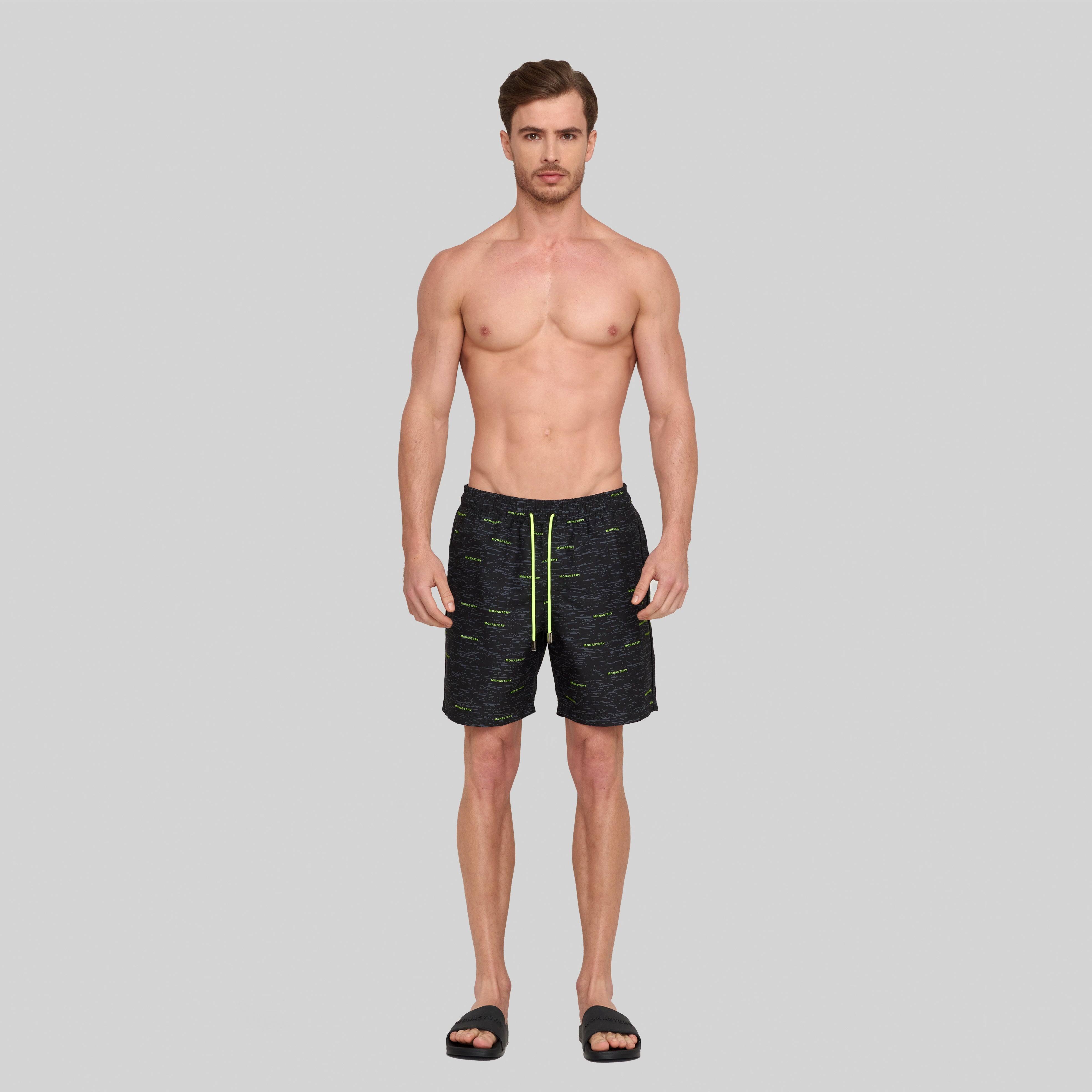 OBERON GREEN SWIM SHORT - Monastery