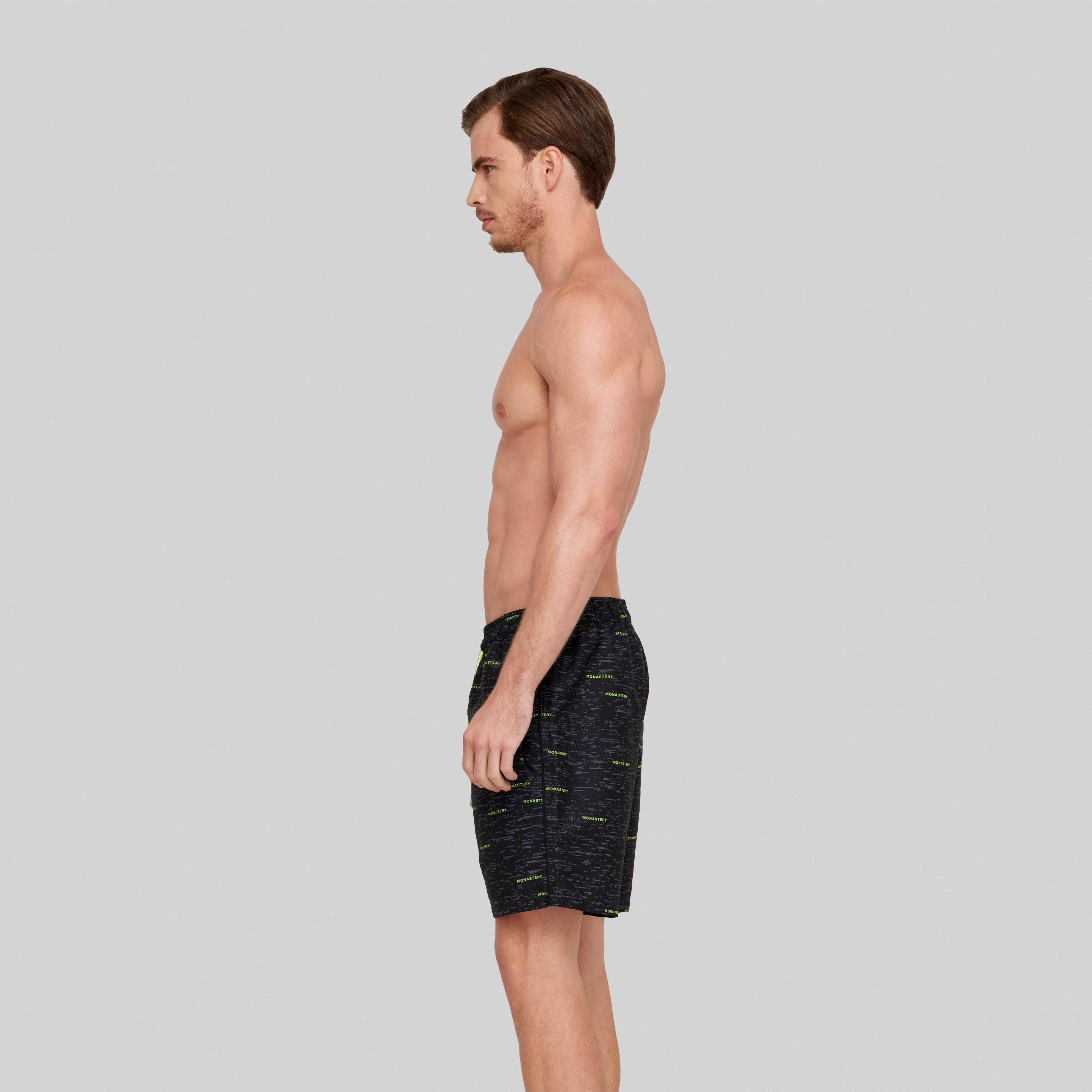 OBERON GREEN SWIM SHORT - Monastery