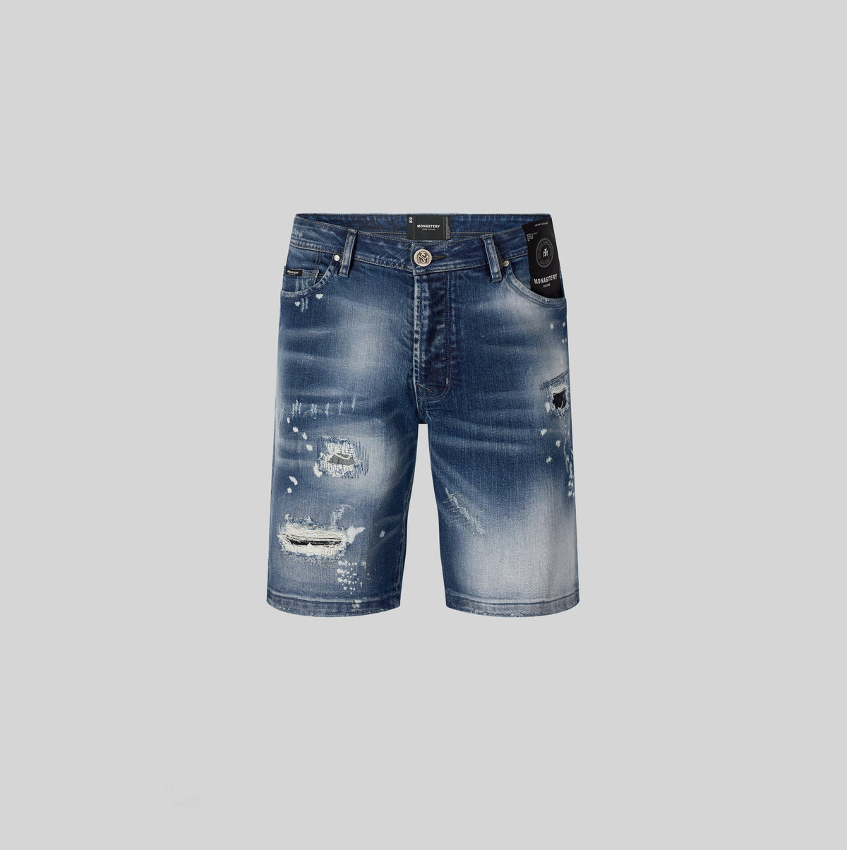 PONTO BLUE DENIM SHORT - Monastery