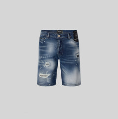 PONTO BLUE DENIM SHORT - Monastery