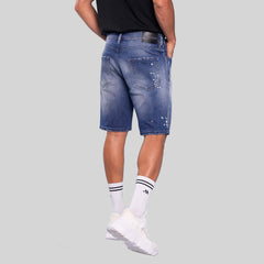 PONTO BLUE DENIM SHORT - Monastery