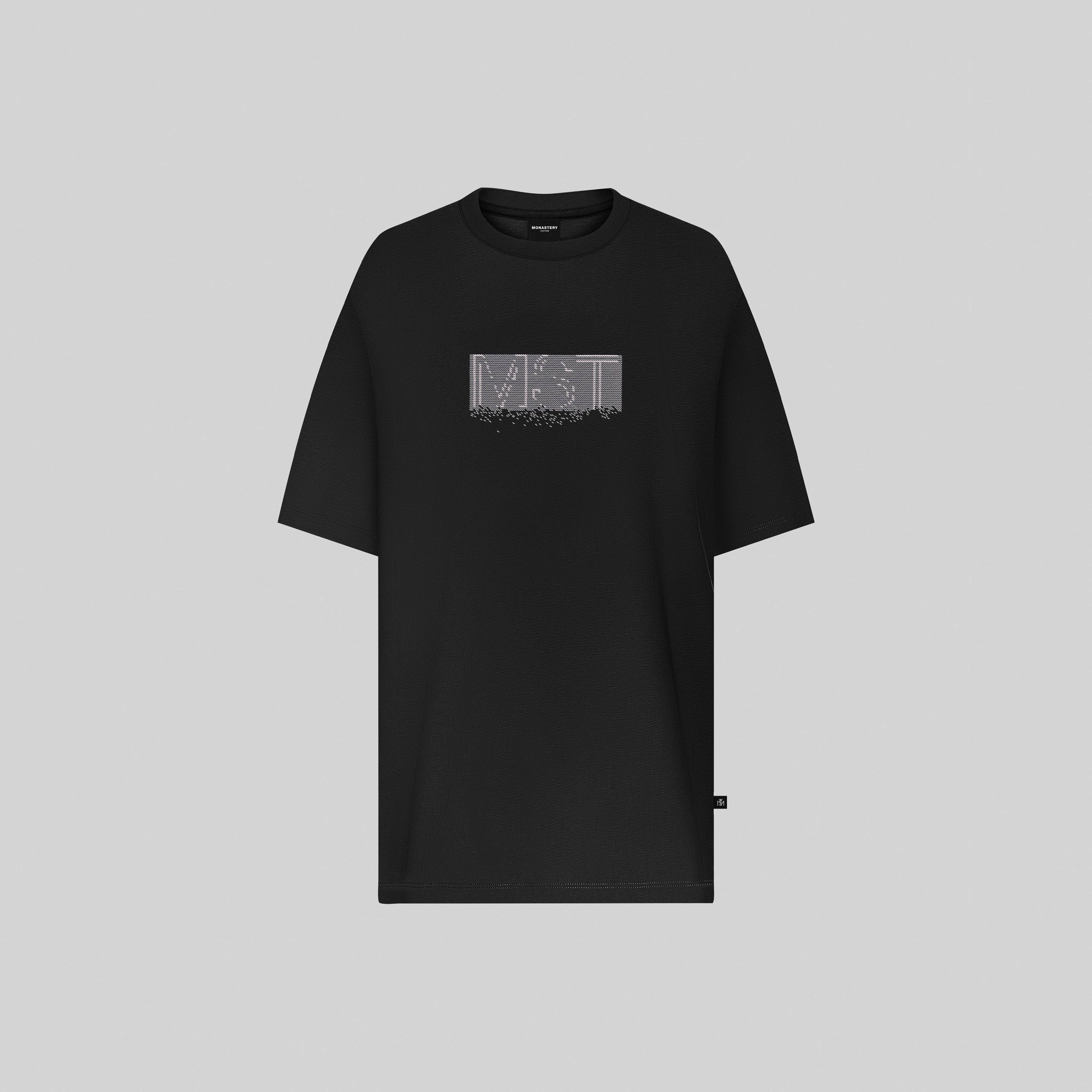 SIEG BLACK T-SHIRT OVERSIZE - Monastery