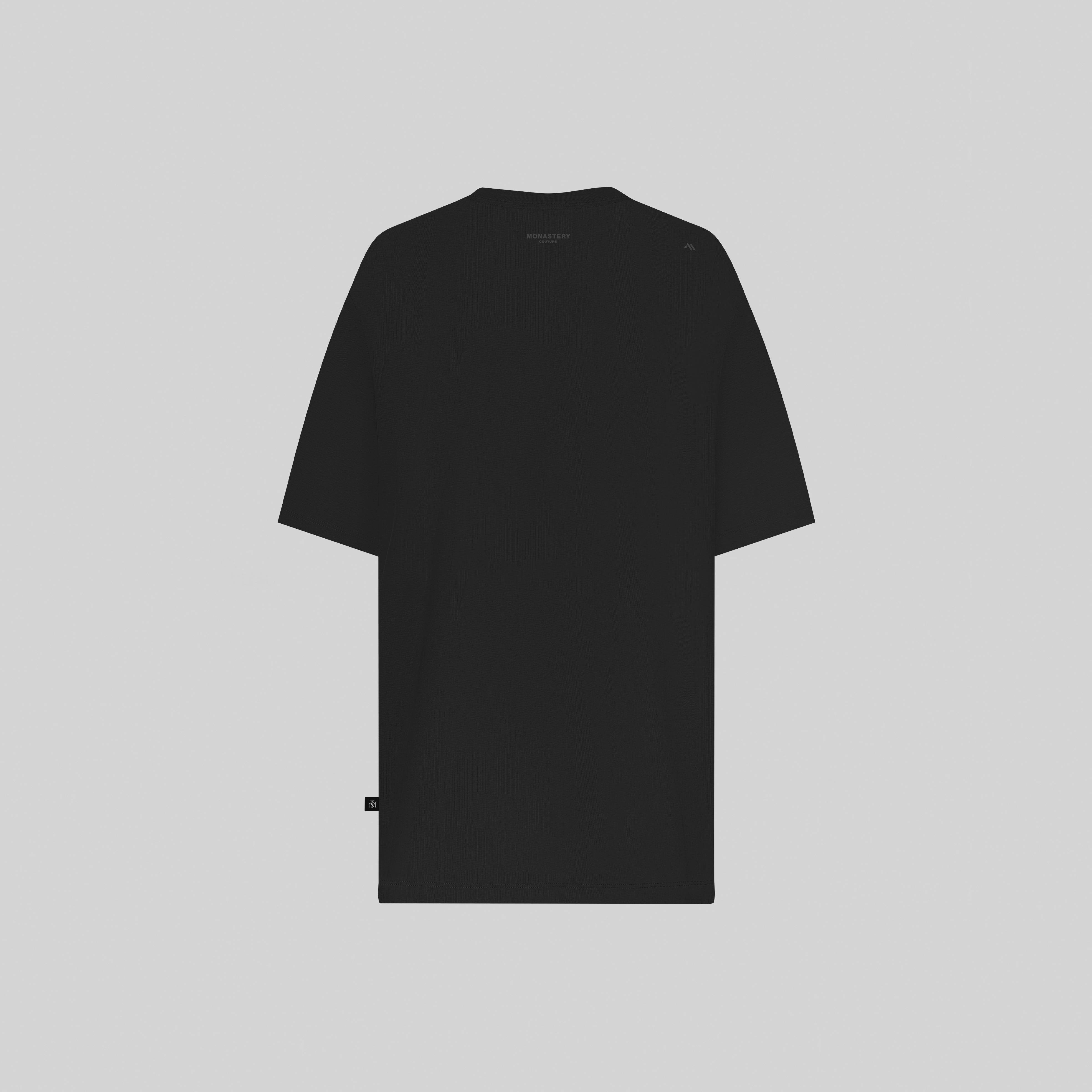 SIEG BLACK T-SHIRT OVERSIZE - Monastery